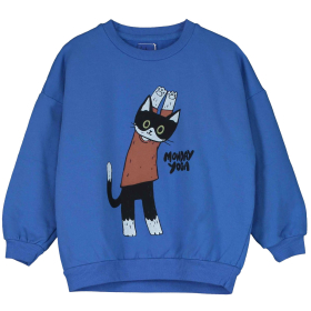 Lotie Kids Sweater Blauw Kat