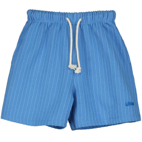 Lotiekids korte broek blauw/creme strepen
