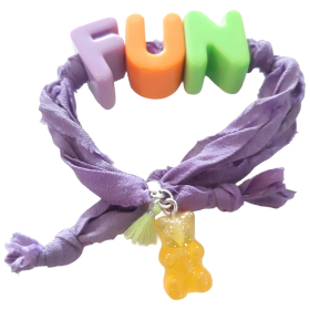 Marlo armband paars fun