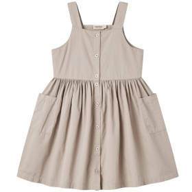 Marmar Copenhagen jurk beige knoopjes mercury grey