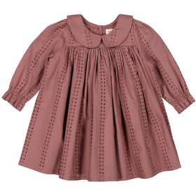 MarMar Copenhagen Jurk Rood Pointelle Dusty Grape Baby