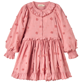 Marmar Copenhagen Jurk Roze Bloemen Ruffle Pink Delight