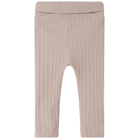 Marmar Copenhagen Legging Beige Pointelle Rib Soft Beige