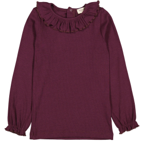 Marmar Copenhagen Longsleeve Kraag Paars Deep Mulberry