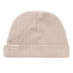Marmar Copenhagen Muts Beige Pointelle Rib Soft Beige