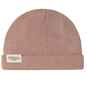 Marmar Copenhagen Muts Roze Pointelle Wol Burnt Rose