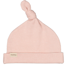 Marmar Copenhagen Muts Wit/Roze Strepenprint