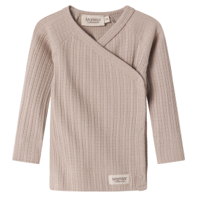 Marmar Copenhagen Overslag Longsleeve Beige Pointelle Rib Soft Beige