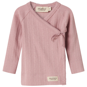 Marmar Copenhagen Overslag Longsleeve Roze Pointelle Soft Berry