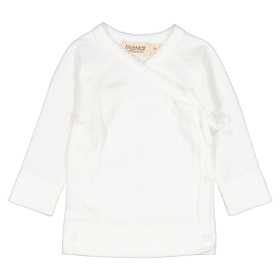 Marmar Copenhagen Overslag Longsleeve Wit Pointelle Gentle White