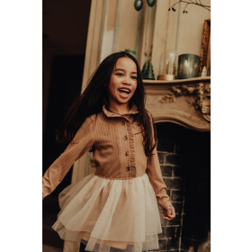 Baje Studio Jurk Roze Tule Marly Peach Almond