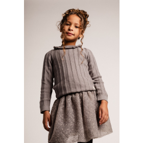 Baje Studio Longsleeve Grijs Kraag Mex Grey Steel