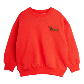 Mini Rodini Sweater Rood Tekkel