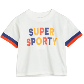 Mini Rodini T-Shirt Wit Super Sporty