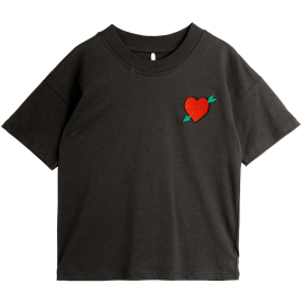 Mini Rodini T-shirt Zwart Hart