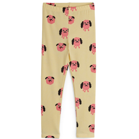 Mini Rodini Legging Geel/Roze Hondjes