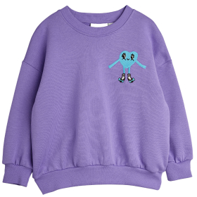 Mini Rodini Sweater Paars/Blauw Hart