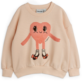 Mini Rodini Sweater Roze Hartjes Met Schoentjes