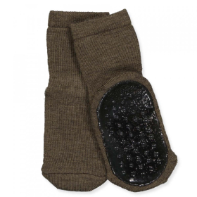 Mp Denmark Anti Slip Sok Bruin Wol 10-7951-351