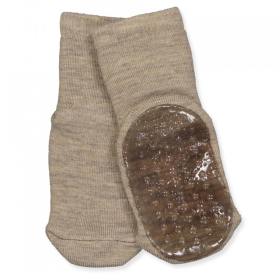 Mp Denmark Anti Slip Sok Bruin Wol 10-7951-489