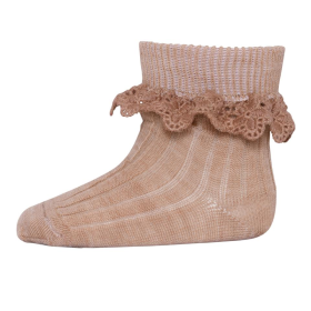 MP Denmark Sok Bruin Kant Wol 10-59045-1230