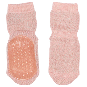 Mp Denmark Anti Slip Sok Roze Glitter 10-79208-4150