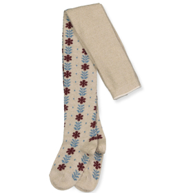 MP Denmark Maillot Creme/Paars Bloemen Glitter Lucy 39128-4175 Cream