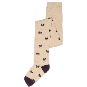 MP Denmark Melton Maillot Creme/Paars Strikjes Glitter 91104-4232 Crystal Pink