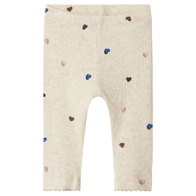 Name It Legging Creme Hartjes Peyote Melange Baby