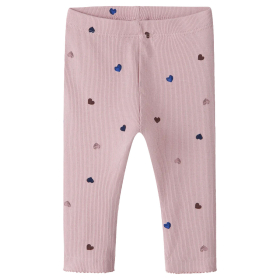 Name It Legging Paars Hartjes Burnished Lilac Baby