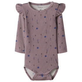 Name It Romper Paars Bloemen Toadstool