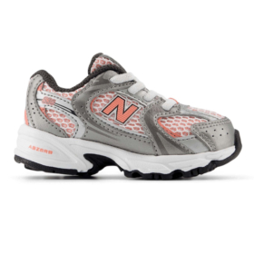 New Balance Sneaker 530 Dark Silver Metallic/Orange Baby En Peuter