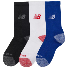 New Balance Sok 3-Pack Zwart/Rood/Blauw
