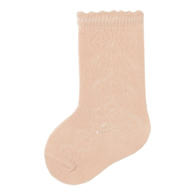 Lil Atelier Kniekousen Pointelle Licht roze Baby Rose Dust