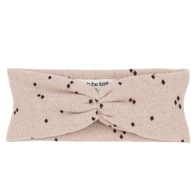 One More In The Family Haarband Eire Roze/Rood Ruitjes Nude