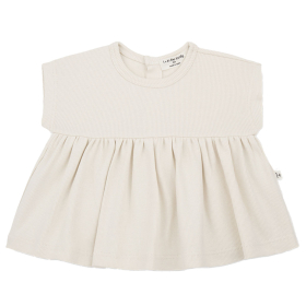 One More In The Family Top Esther Creme Ruffle Off White