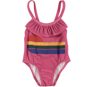 Piupiuchick Badpak Paars/Rood/Geel Strepen