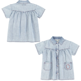 Piupiuchick Jurk Blauw Denim