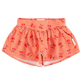 Piupiuchick Korte Broek Rood/Creme Kersen Ruiten