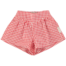 Piupiuchick Korte Broek Rood/Creme Ruiten
