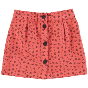 Piupiuchick Rok Rood/Roze Bloemen