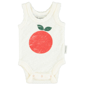 Piupiuchick Romper Wit Appel