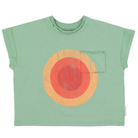 Piupiuchick T-shirt Groen Cirkel Baby