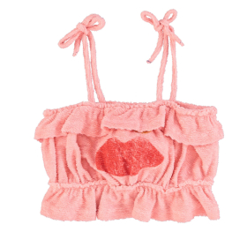 Piupiuchick Top Roze Mond Badstof