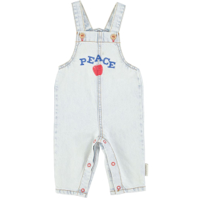 Piupiuchick tuinbroek blauw baby voorzijde