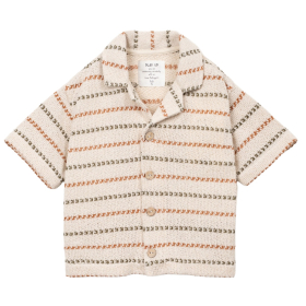 Play Up blouse beige/bruin strepenprint