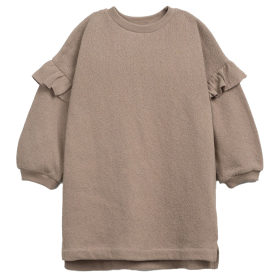 Play Up Jurk Bruin Ruffle Ancestral