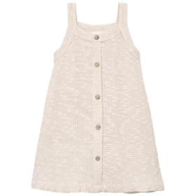 Play Up jurk crème embellished pique dress meisjes voorkant