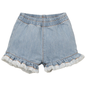 Play Up korte broek blauw denim baby