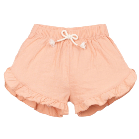 Play Up korte broek oranje ruffle baby